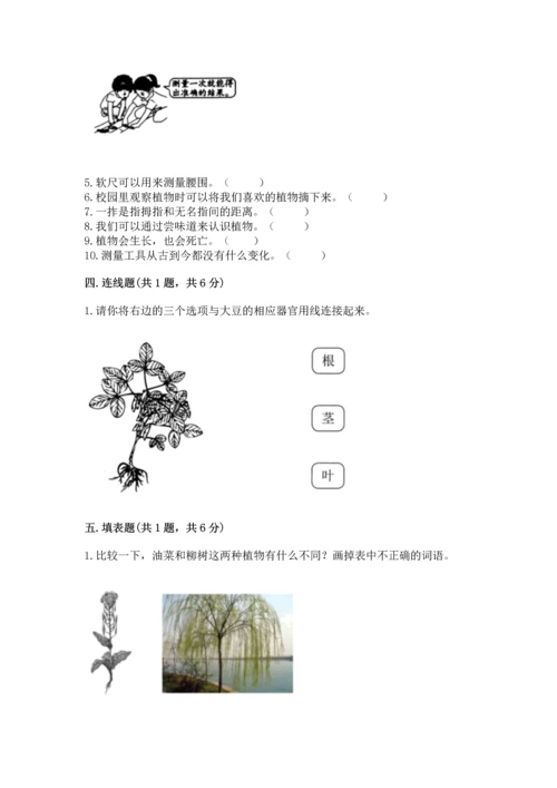 教科版一年级上册科学期末测试卷精品（黄金题型）.docx