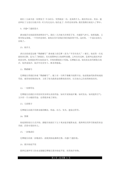 《海底两万里》各章节内容概括刚整理.docx