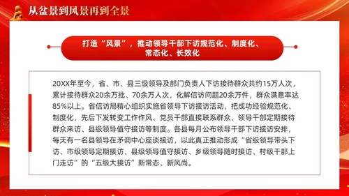 红色简约党建新时代信访工作深刻把握浦江经验的治理启示PPT