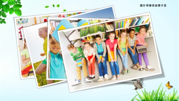 幼儿园毕业纪念册通用PPT模板