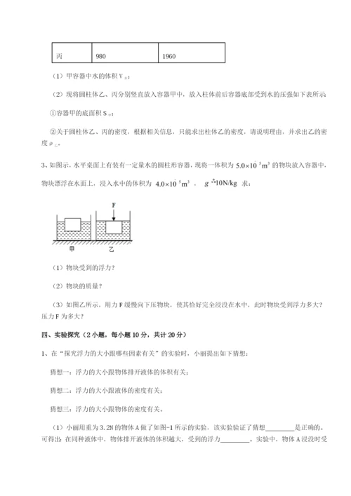 河南淮阳县物理八年级下册期末考试专项训练试题（含答案解析）.docx