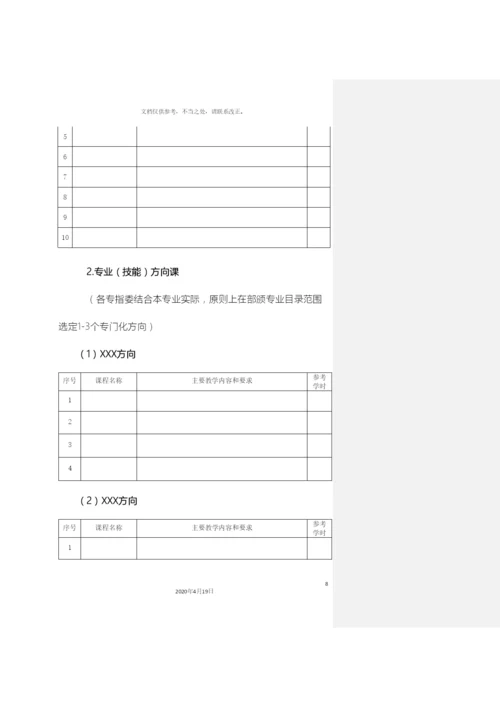 广州市中等职业学校专业教学指导方案.docx