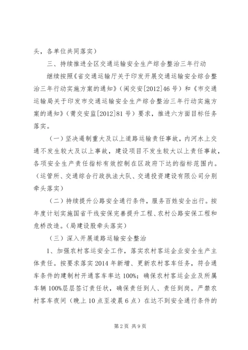 全区交通运输安全生产工作要点.docx