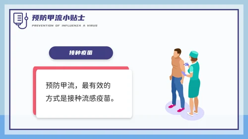 甲型流感病毒科普讲座PPT模板
