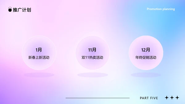 蓝紫色创意时尚渐变风品牌宣传推广