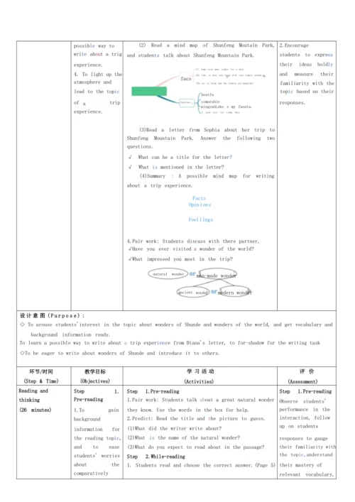 Module 1 Wonders of the world单元整体教学设计（外研版九年级上册）