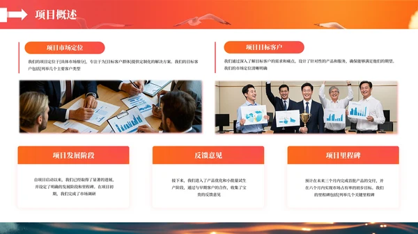 橙色工作总结汇报PPT模板