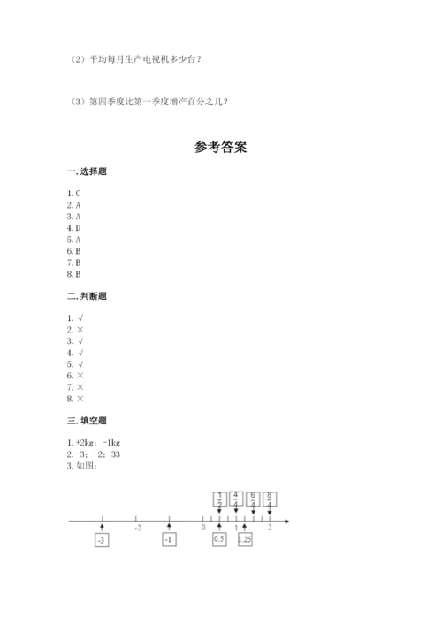 冀教版小学六年级下册数学期末综合素养测试卷及完整答案【考点梳理】.docx