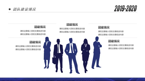 蓝色跨越2020年终总结述职报告工作汇报PPT
