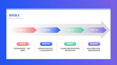 商务风蓝色递进关系4项PPT单页