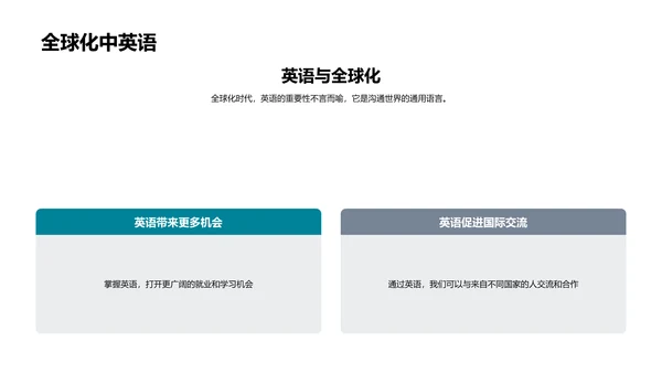 英语学习成果展示