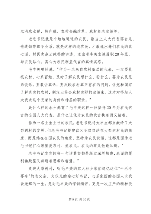 学习毛丰美精神心得体会.docx