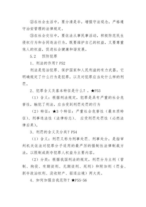 部编版政治八年级上册知识点总结.docx