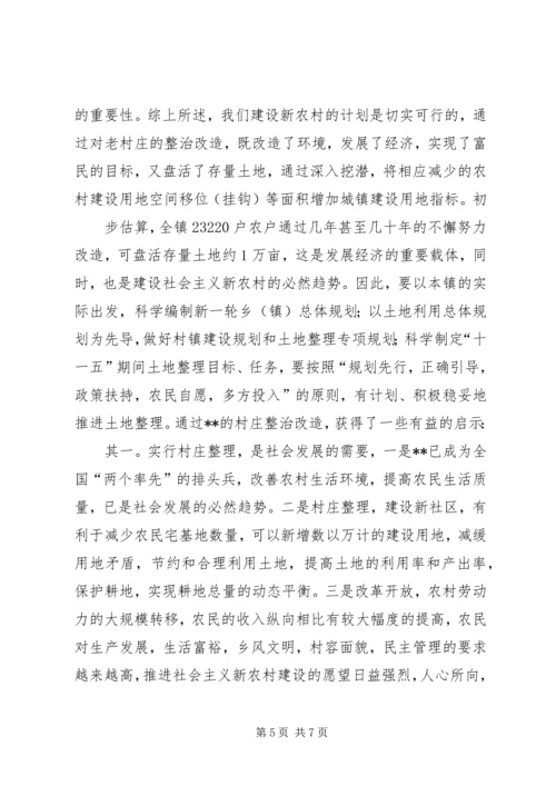 四庄坪村关于村庄整治的申请报告.docx