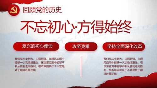 党支部党史学习教育工作总结动态PPT