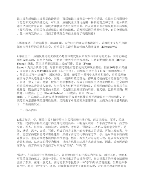 [论后殖民其他论文文档]论后殖民理论.docx
