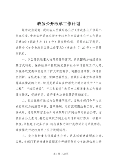 政务公开改革工作计划.docx