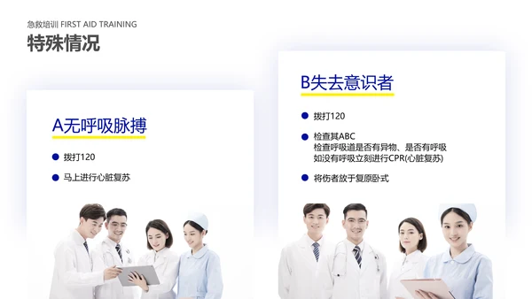 蓝色简约医疗专业操作培训PPT套装