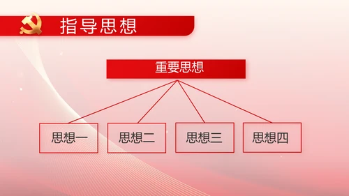 红色党建党支部工作总结汇报PPT党课