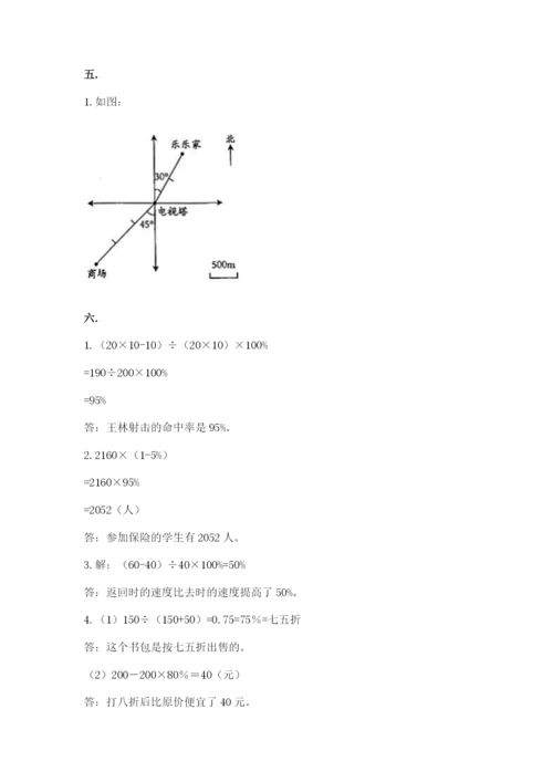 小学六年级下册数学摸底考试题含完整答案【必刷】.docx
