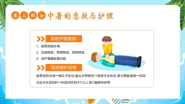中暑病人的抢救护理中暑急救PPT课件热射病