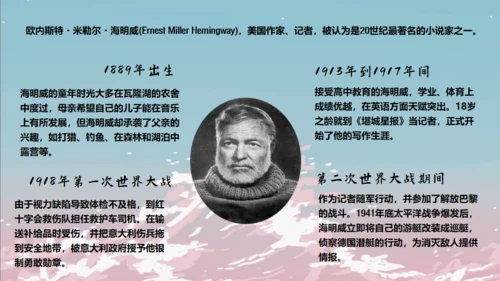 《老人与海》课件高中语文通用PPT课件模板