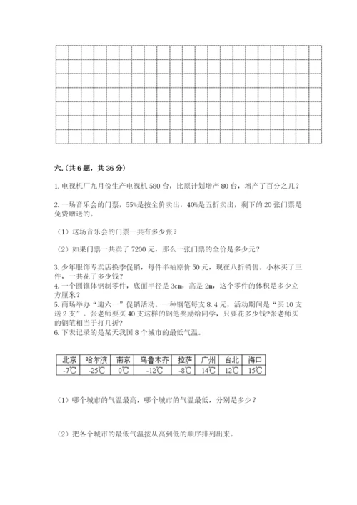 苏教版数学小升初模拟试卷含答案（能力提升）.docx