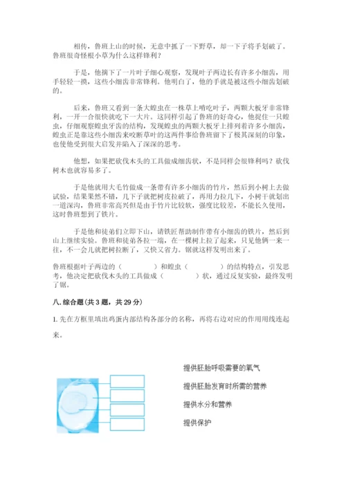 教科版科学三年级下册 期末测试卷精品（夺冠）.docx