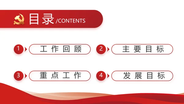 红色党建党支部工作汇报PPT党课