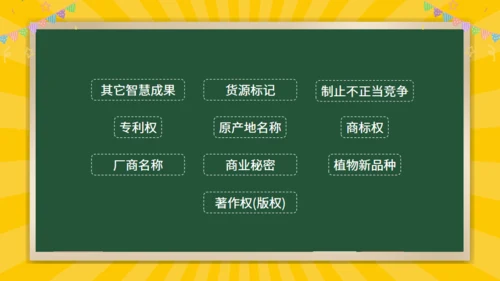 中学生知识产权科普通用PPT模板
