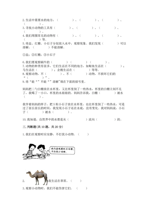 教科版一年级下册科学期末测试卷精品（考点梳理）.docx