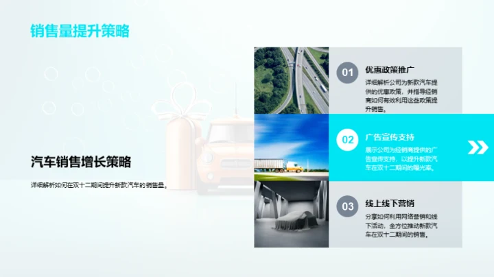 新款汽车双十二策略