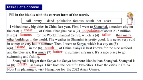 Unit 3 Language practice (2) & Around the world & 