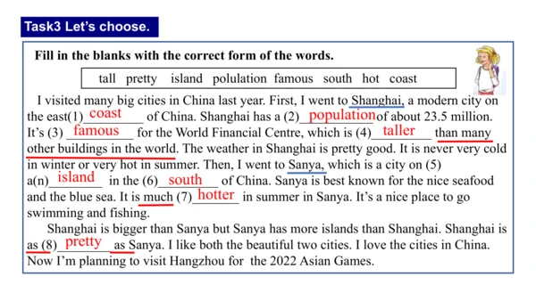 Unit 3 Language practice (2) & Around the world & 