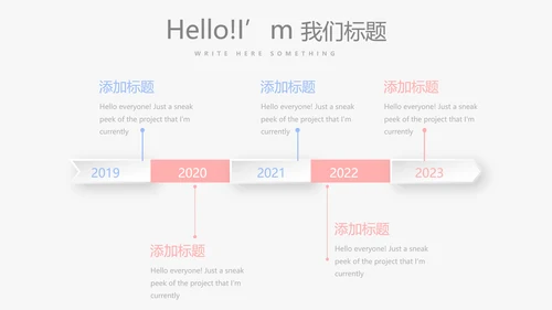 时尚小清新微立体述职报告通用PPT动态模板封面含PS