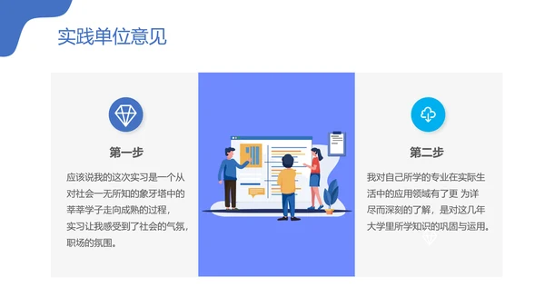 毕业生社会实践汇报PPT模板
