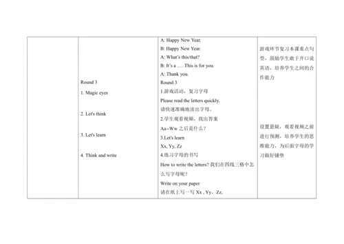 Unit 8 Happy New Year!  C  Letter time, Song time 