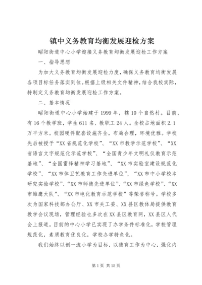 镇中义务教育均衡发展迎检方案 (2).docx