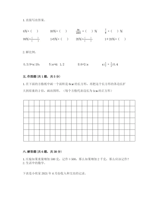 六年级下册数学期末测试卷附参考答案（典型题）.docx