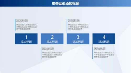 蓝色商务年终工作汇报通用PPT模板