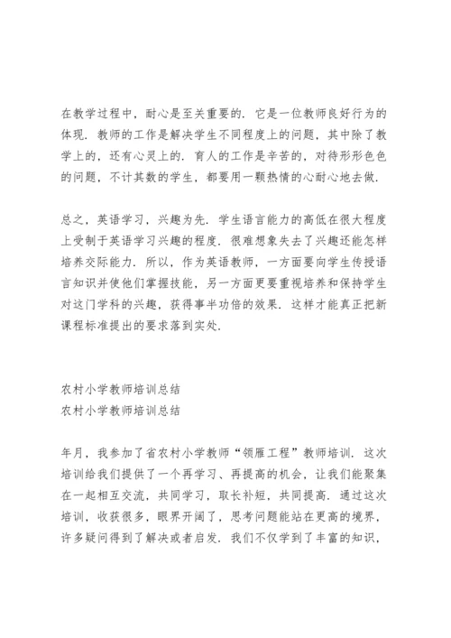 农村小学教师转正个人总结范文.docx