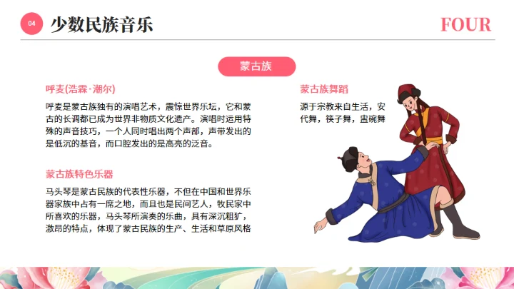 56个民族少数民族介绍通用PPT模板