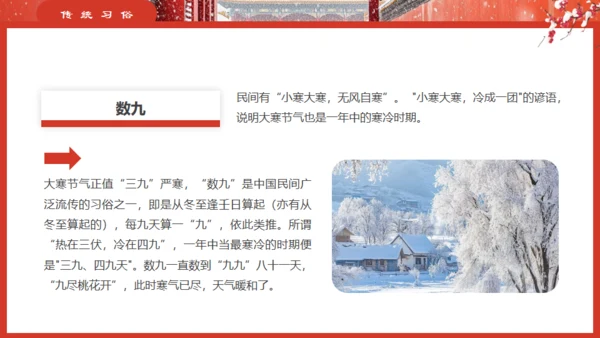 故宫的雪大寒气节通用PPT模板