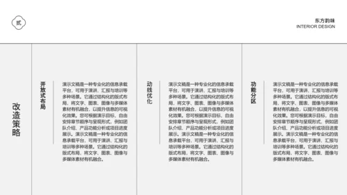 简约风高级室内设计方案PPT模板