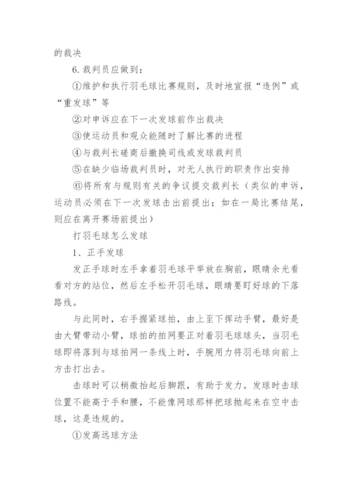 羽毛球场地规则解释.docx