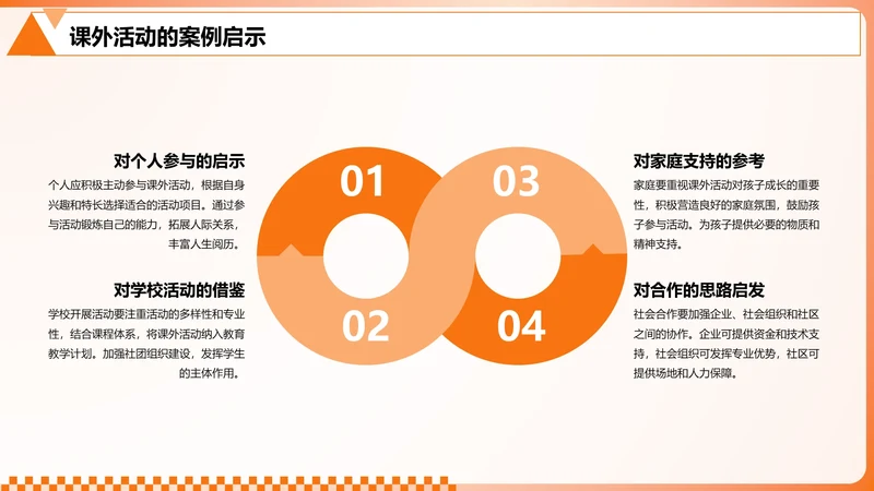 渐变风纯文字PPT循环