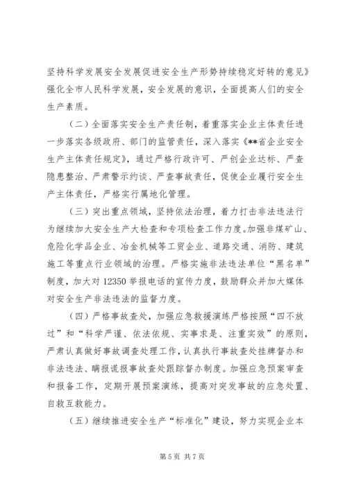 市安监局年度工作总结及下年工作安排 (2).docx