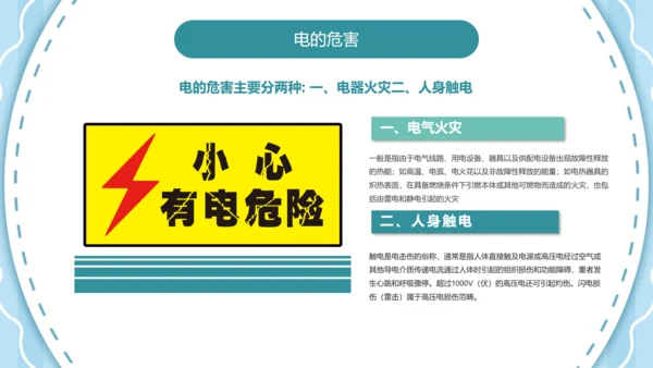 可爱卡通安全用电主题班会PPT课件
