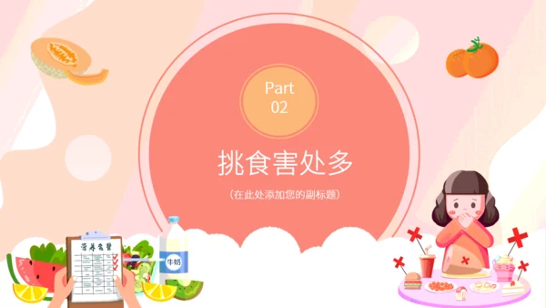 科学饮食身体棒健康教育教学通用PPT模板