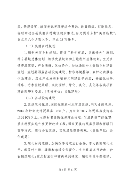 美丽乡村建设实施方案[精选合集] (2).docx